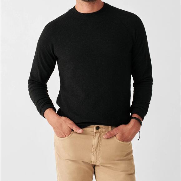 Faherty Legend Sweater Crewneck Mens XL Gray Twill Pullover Casual Neutral - Picture 1 of 10